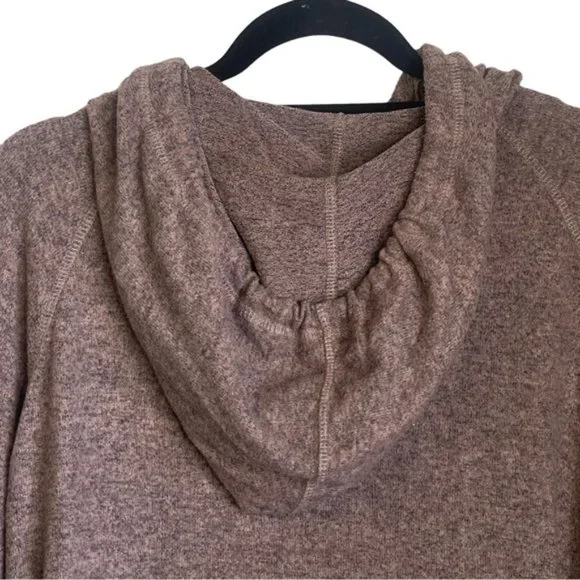 Torrid Size 3 Brown Hooded Oversized Pullover Knit Ling Sleeved Hoody - Picture 6 of 13